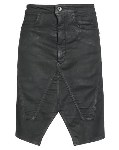 Rick Owens Drkshdw Drkshdw By Rick Owens Woman Denim Skirt Black Size 29 Cotton, Elastane, Rubber In Gray