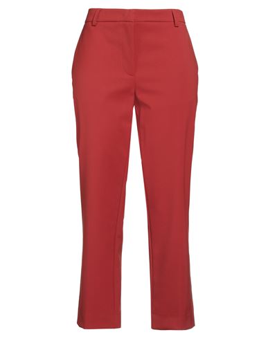 Jucca Woman Pants Rust Size 10 Polyester, Virgin Wool, Elastane In Red