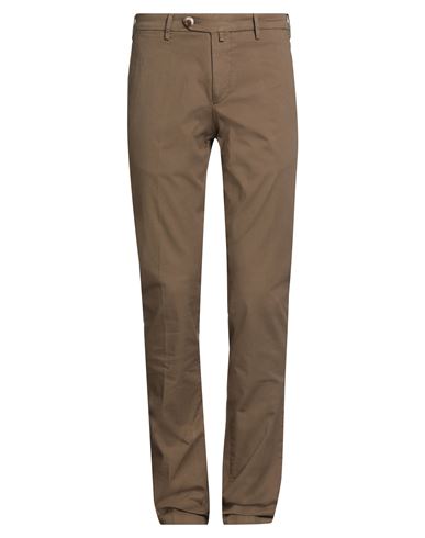 Verdera Man Pants Brown Size 30 Cotton, Elastic Fibres In Brown