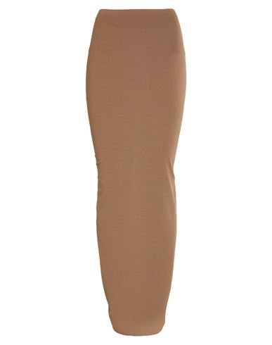 Rick Owens Lilies Woman Maxi Skirt Brown Size 4 Viscose, Polyamide, Elastane In Brown