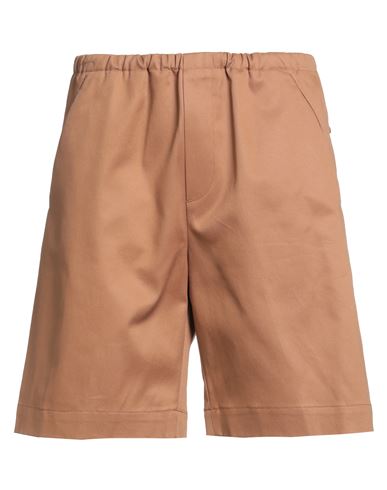 Nine In The Morning Man Shorts & Bermuda Shorts Light Brown Size 34 Cotton, Polyurethane In Brown