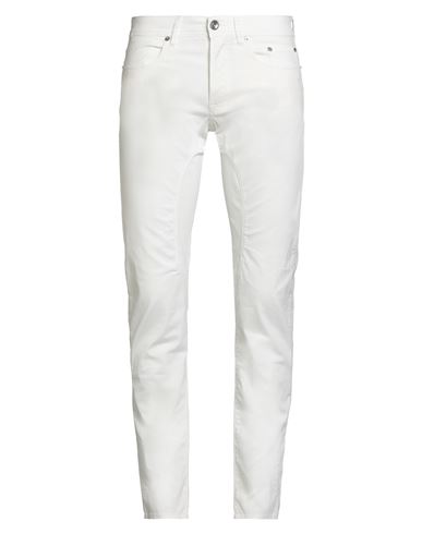 Siviglia Man Pants White Size 33 Cotton, Elastane In White