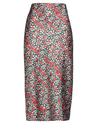 Alessandro Enriquez Woman Midi Skirt Black Size 8 Polyester In Gray