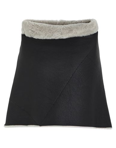 Rick Owens Man Cape Charcoal Size 30 Lambskin In Gray