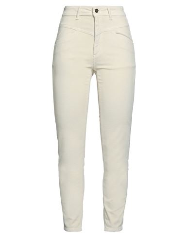 Gaudì Jeans Woman Pants Ivory Size 32 Cotton, Elastane