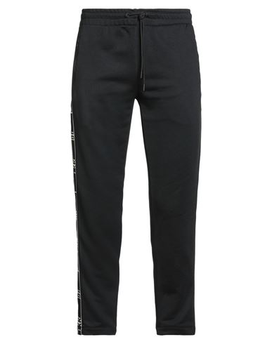 Bikkembergs Man Pants Black Size M Polyester, Cotton In Black