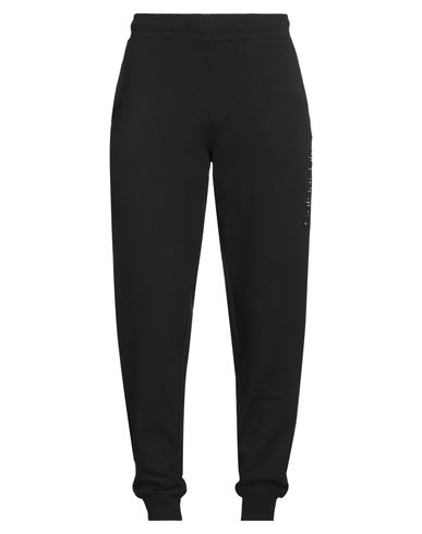 Calvin Klein Man Pants Black Size M Cotton, Recycled Polyester, Elastane In Black
