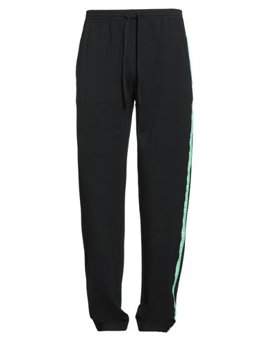 Bikkembergs Man Pants Black Size Xxl Cotton, Elastane In Black