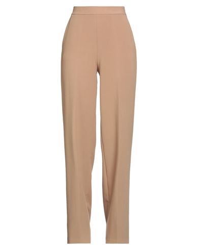 Clips Woman Pants Camel Size 12 Polyester, Viscose, Elastane In Neutral