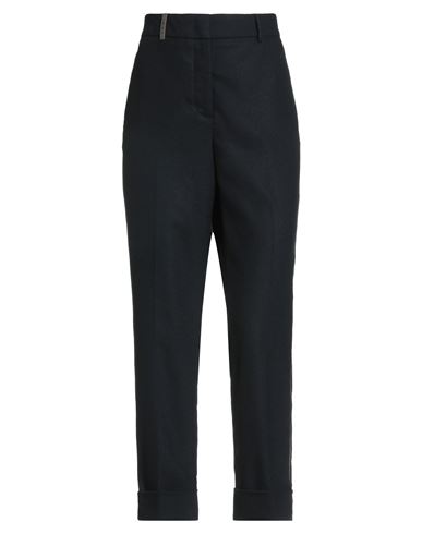 Peserico Woman Pants Navy Size 0 Polyester In Blue