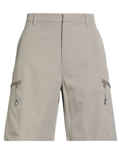 Dior Man Shorts & Bermuda Shorts Sand Size 34 Cotton, Polyester In Gray