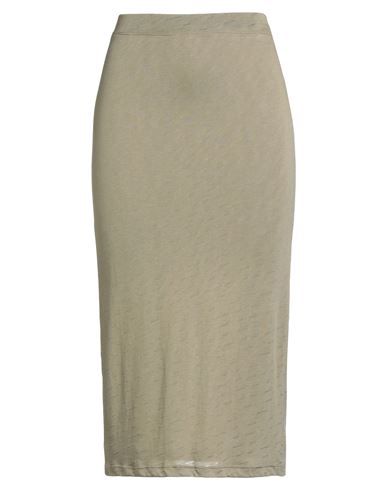 Samsoe & Samsoe Samsøe Φ Samsøe Woman Midi Skirt Khaki Size L Lyocell, Organic Cotton In Brown