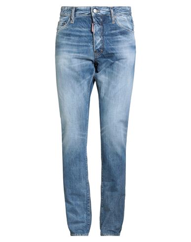 Dsquared2 Man Jeans Blue Size 34 Cotton In Blue