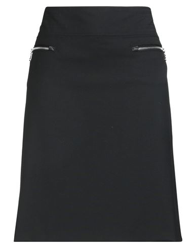 Bogner Woman Midi Skirt Black Size 16 Polyester, Virgin Wool, Elastane In Black
