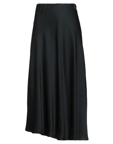 Herno Resort Woman Midi Skirt Black Size 6 Acetate, Viscose, Cotton, Polyester, Elastane In Black