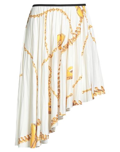 Burberry Woman Midi Skirt Ivory Size 4 Polyester In White