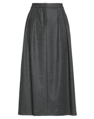 Fabiana Filippi Woman Midi Skirt Grey Size 8 Wool, Polyamide, Elastane In Gray