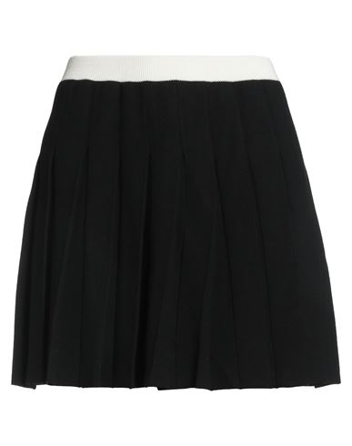 Max Mara Studio Woman Mini Skirt Black Size L Viscose, Polyester In Black