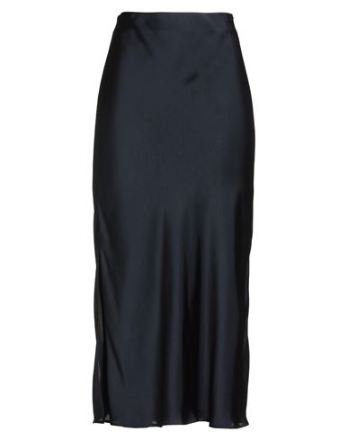 Brunello Cucinelli Woman Midi Skirt Midnight Blue Size 8 Polyester In Blue