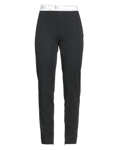 Moschino Woman Pants Black Size 10 Virgin Wool, Cotton In Black