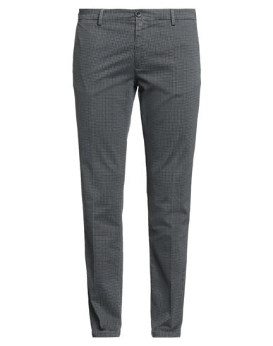 Manuel Ritz Man Pants Grey Size 38 Cotton, Elastane In Green