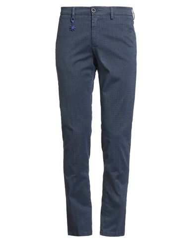 Manuel Ritz Man Pants Navy Size 30 Cotton, Elastane In Blue