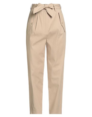 Weekend Max Mara Woman Pants Beige Size 12 Cotton, Elastane In Neutral