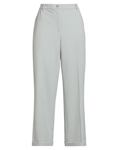 Seventy Venezia Woman Pants Sage Green Size 6 Polyester, Virgin Wool, Elastane In White