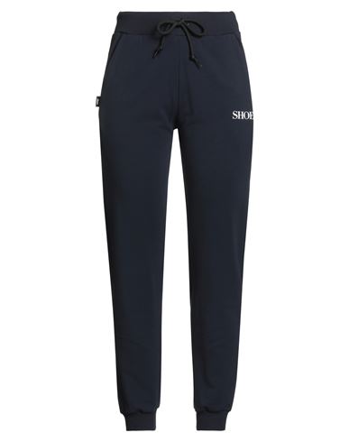 Shoe® Shoe Woman Pants Midnight Blue Size M Cotton, Elastane