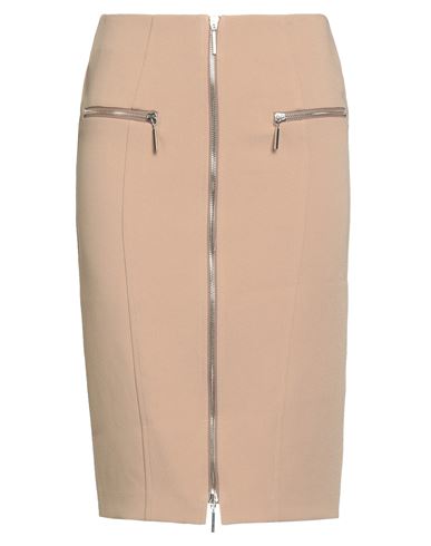 Simona Corsellini Woman Midi Skirt Sand Size 6 Polyester, Elastane