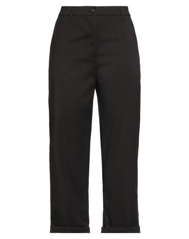 Alpha Studio Woman Pants Dark Brown Size 8 Polyester, Viscose, Elastane