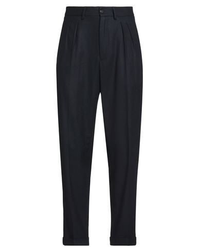 Boglioli Man Pants Midnight Blue Size 34 Virgin Wool, Polyamide, Acrylic, Cashmere In Black