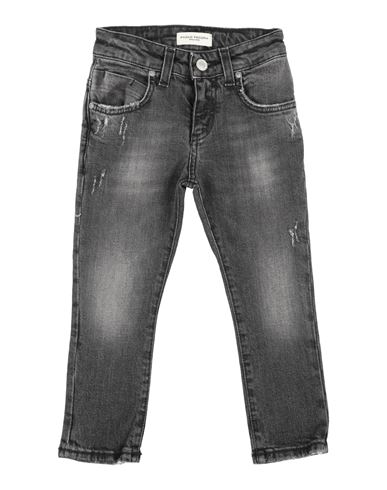 Paolo Pecora Toddler Boy Jeans Black Size 6 Cotton, Elastane In Black