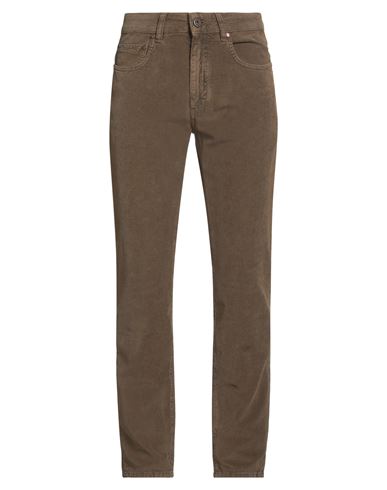 Boglioli Man Pants Chocolate Brown Size 34 Cotton, Viscose, Elastane In Brown