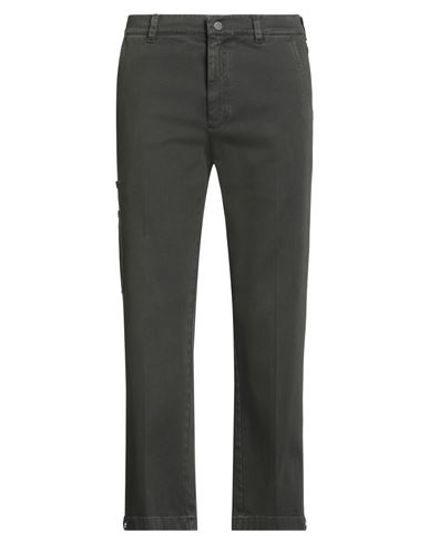 Boglioli Man Pants Charcoal Size 32 Cotton, Elastane In Brown