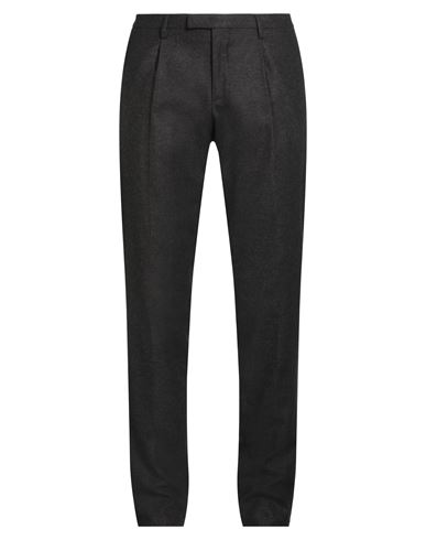 Boglioli Man Pants Dark Brown Size 38 Virgin Wool, Polyamide, Acrylic, Cashmere, Elastane In Black