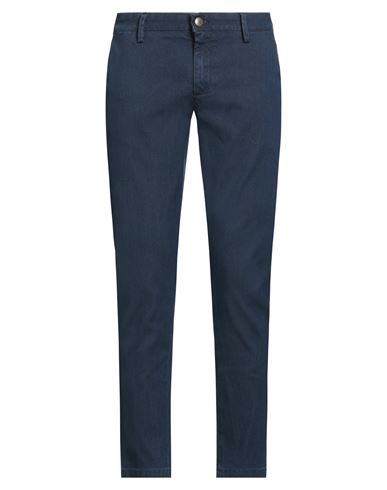 At.p.co At. P.co Man Pants Midnight Blue Size 34 Cotton, Polyester, Elastane In Blue