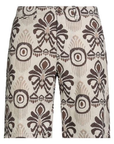 Myths Man Shorts & Bermuda Shorts Beige Size 32 Linen, Cotton In Neutral