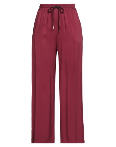 Wu'side Woman Pants Burgundy Size S/m Viscose In Red