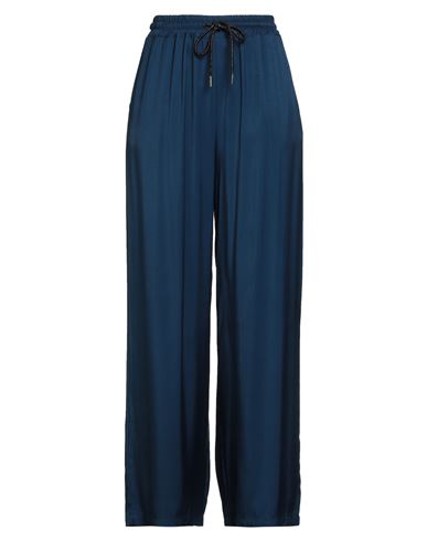 Wu'side Woman Pants Blue Size M/l Viscose In Blue