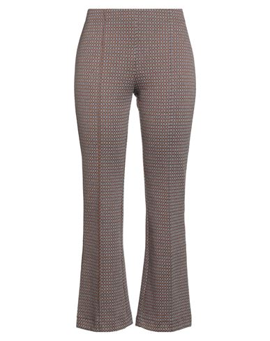 Niū Woman Pants Grey Size L Cotton, Viscose, Polyester, Polyamide, Elastane In Multi