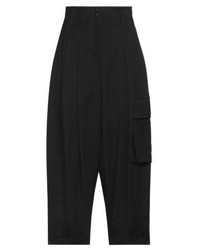 Isabel Benenato Woman Pants Black Size 10 Virgin Wool In Black