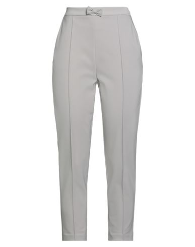Elisabetta Franchi Woman Pants Grey Size 4 Polyester, Elastane In Gray