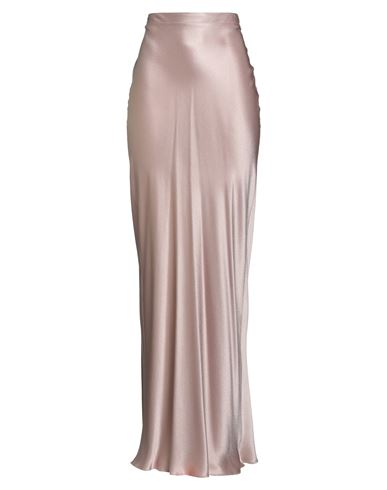 Antonelli Woman Midi Skirt Pink Size 6 Lambskin In Neutral