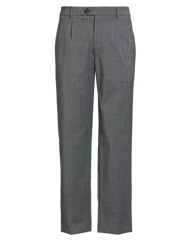 Amaranto Man Pants Charcoal Size 30 Polyester, Virgin Wool, Elastane, Viscose In Gray