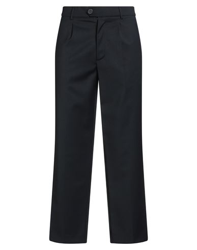 Amaranto Man Pants Midnight Blue Size 32 Polyester, Virgin Wool, Elastane, Viscose In Black