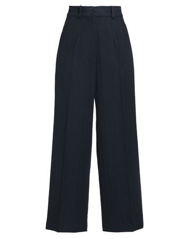Gentryportofino Woman Pants Midnight Blue Size 10 Virgin Wool In Blue