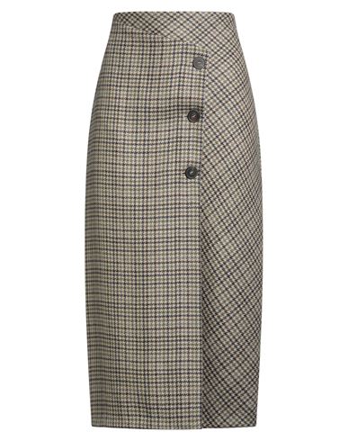 Antonelli Woman Midi Skirt Beige Size 4 Virgin Wool In Multi