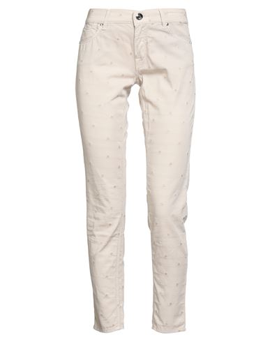 Jacob Cohёn Woman Pants Beige Size 27 Cotton, Polyester, Elastane In White