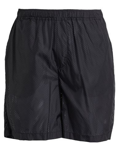 Soulland Man Shorts & Bermuda Shorts Black Size Xl Polyester In Multi